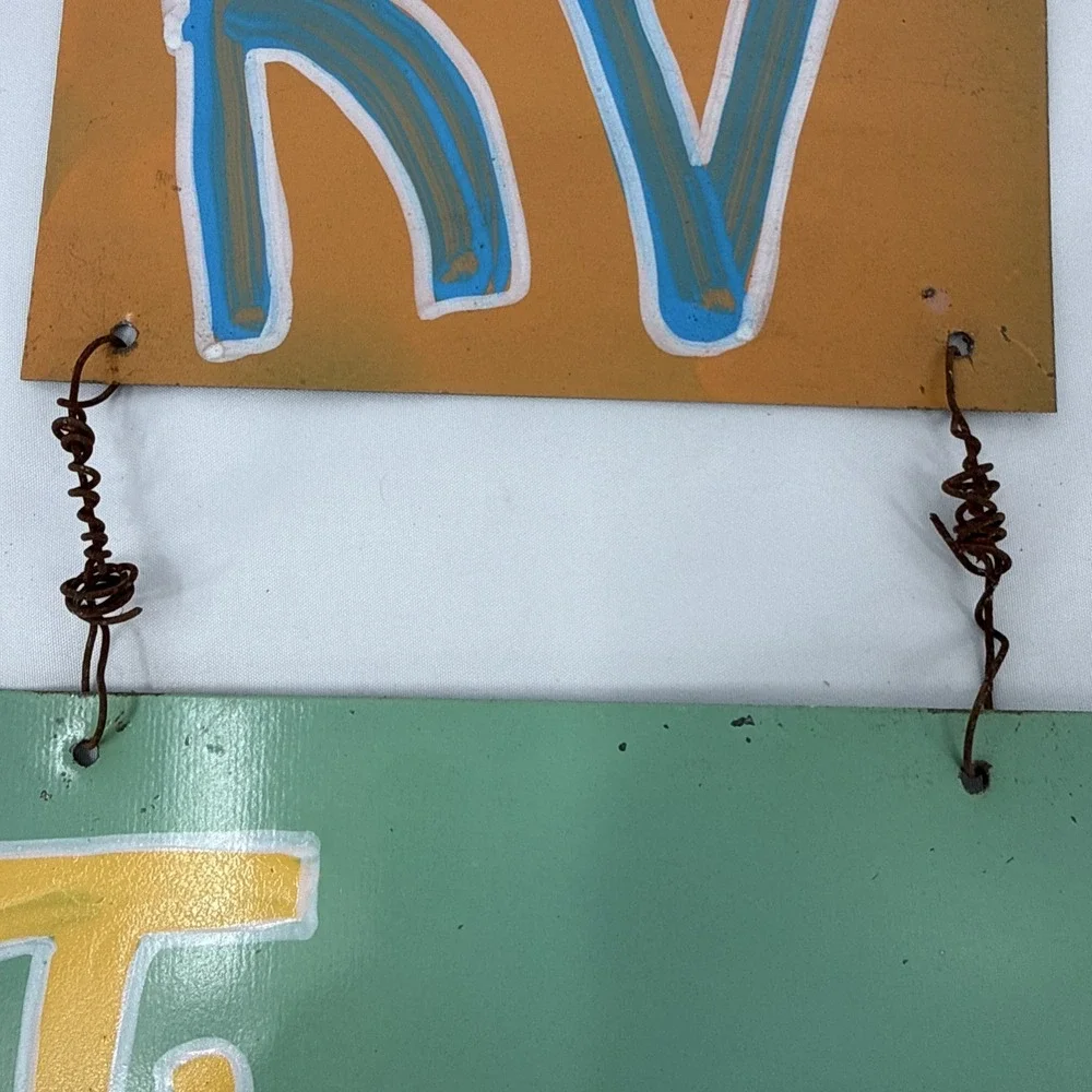 RV THERE YET Hanging Metal Sign 23